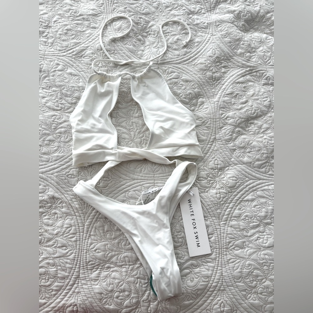 Whitefox one piece white bathing suit